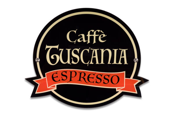Insegna Plexy - Caffè Tuscania